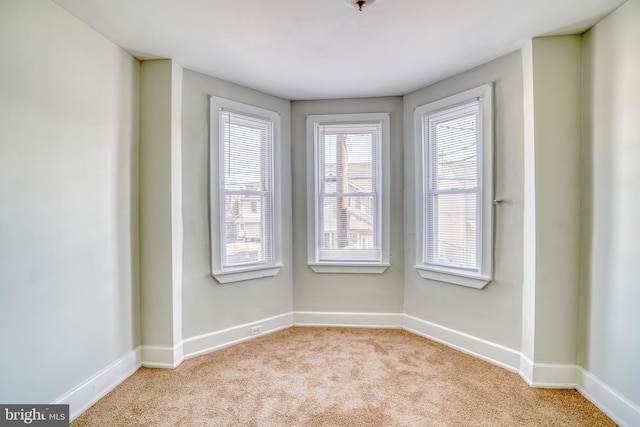 view of carpeted empty room