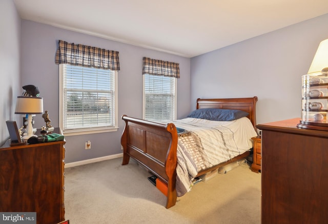 bedroom featuring carpet flooring