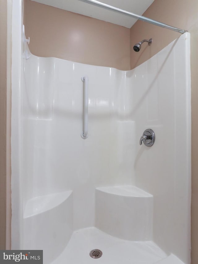 bathroom featuring a shower