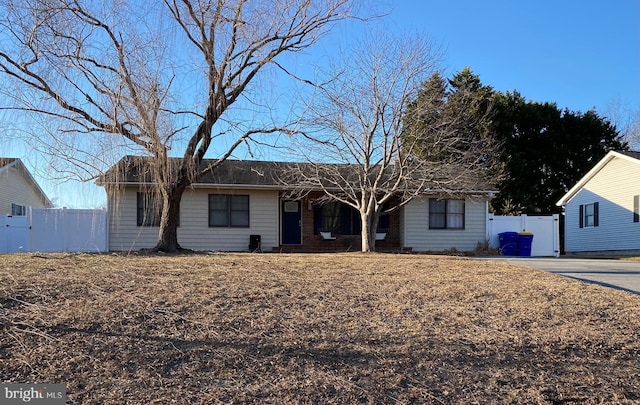 view of ranch-style home