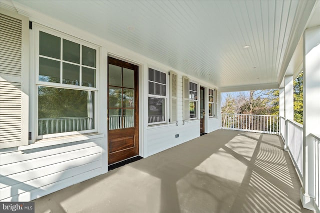 view of patio / terrace with covered porch