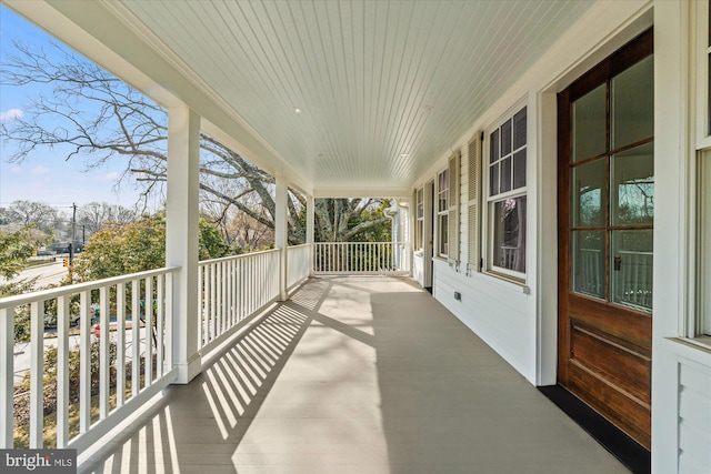 view of patio / terrace featuring covered porch