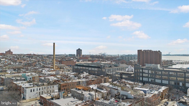 view of city featuring a water view