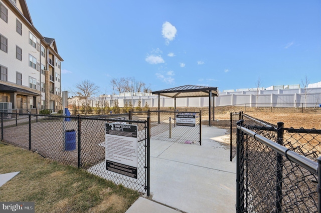 view of community with a gazebo