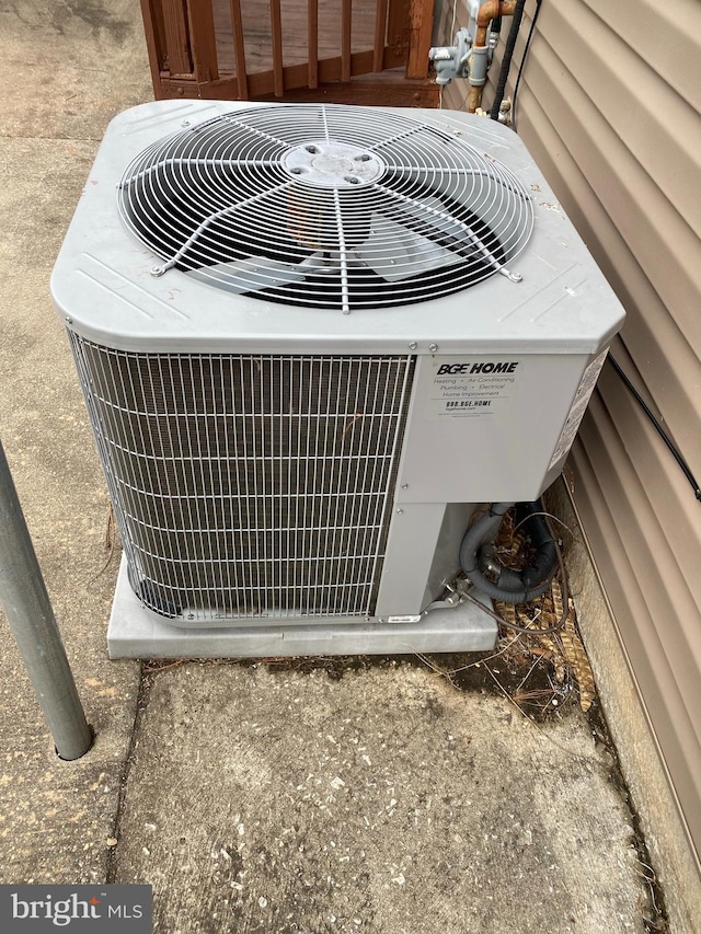 exterior details with cooling unit