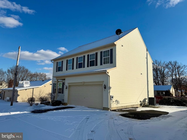 view of front of home featuring a garage