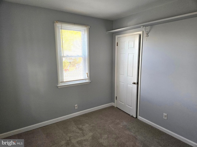 view of carpeted empty room