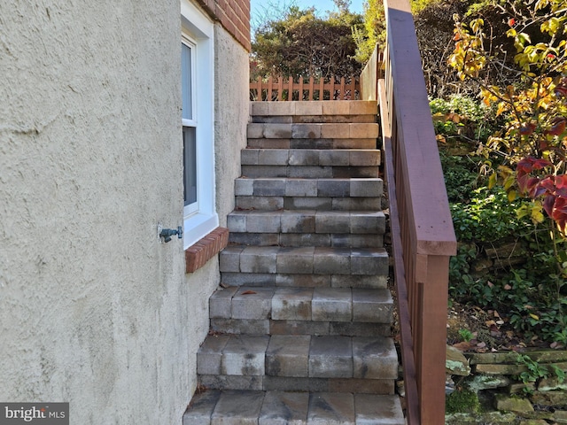 view of stairs