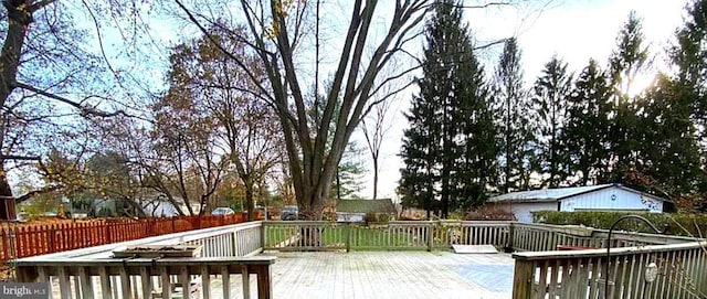 view of wooden terrace