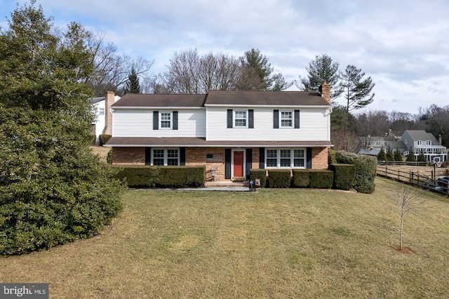 view of property with a front yard