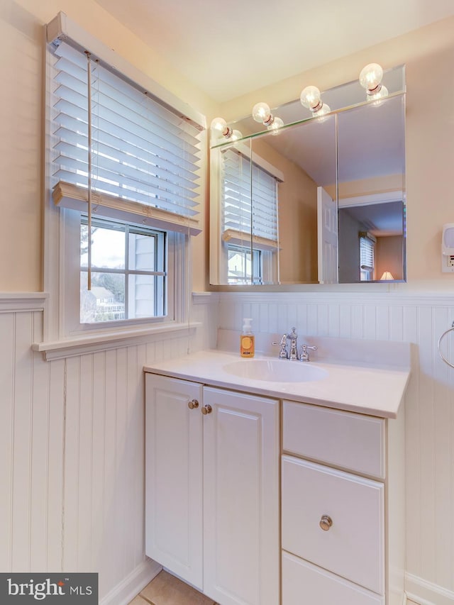 bathroom featuring vanity