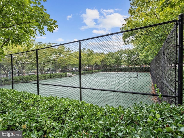 view of tennis court