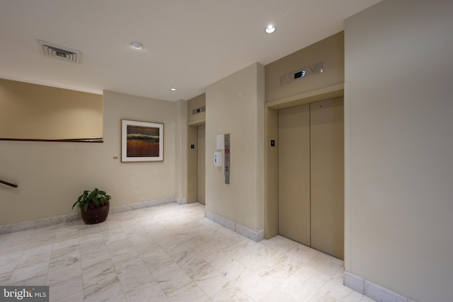 hall with elevator