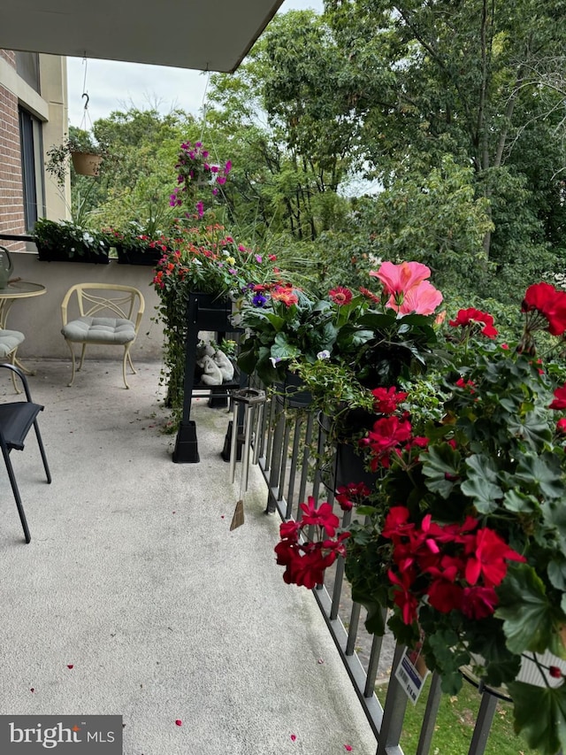 view of balcony