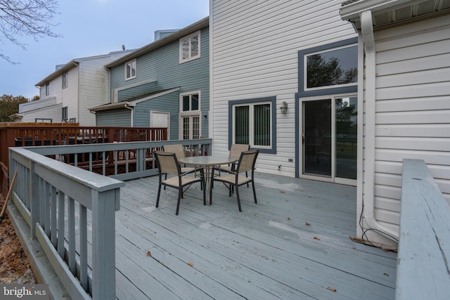 view of wooden terrace