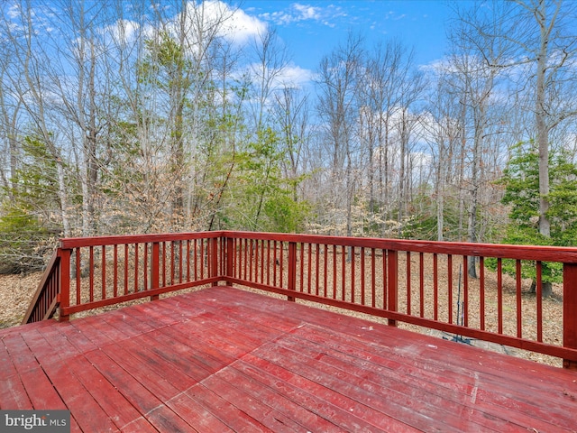 view of wooden terrace