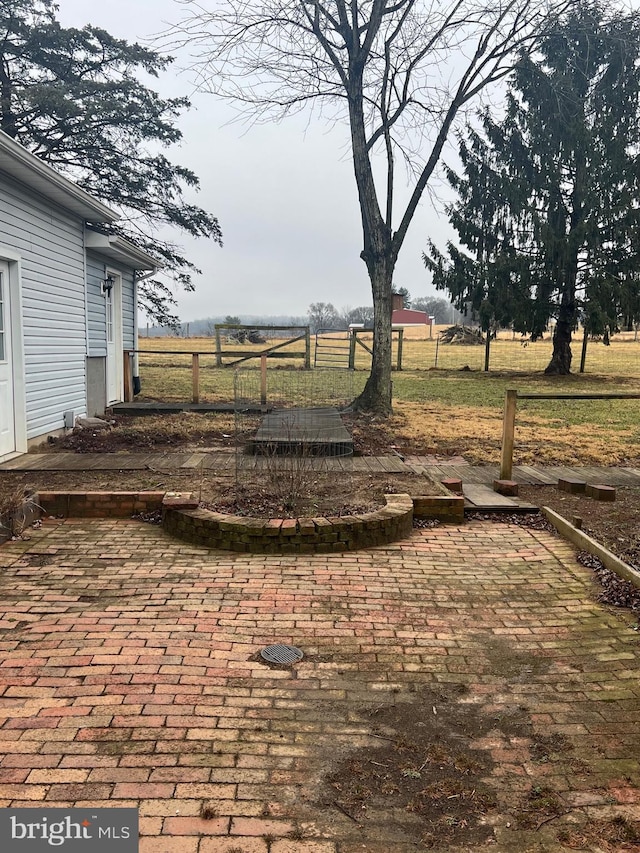 30 Foggy Bottom Ln, Berkeley Springs, WV 25411 - view of yard with a rural view and a patio area