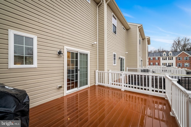 deck with grilling area