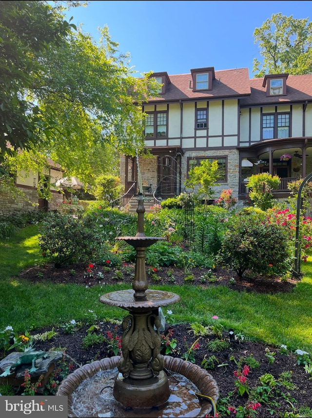 view of rear view of property