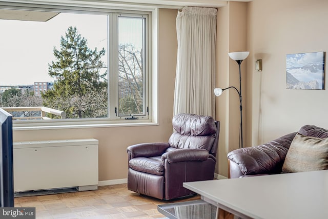 sitting room with plenty of natural light