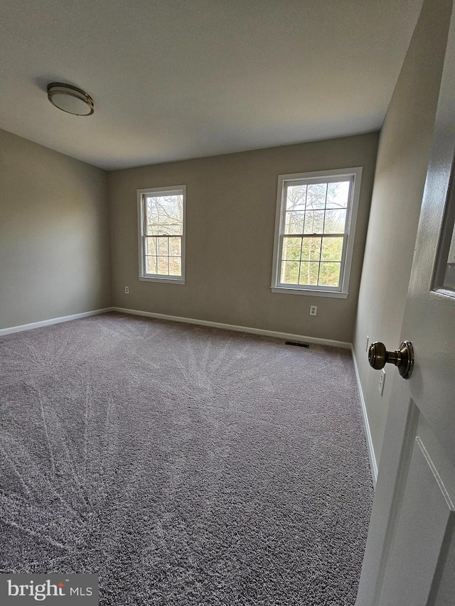 empty room featuring carpet floors