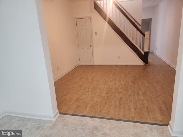 interior space featuring light wood-type flooring