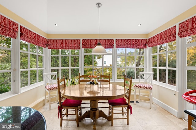 view of sunroom / solarium