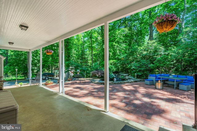 view of patio / terrace with an outdoor hangout area