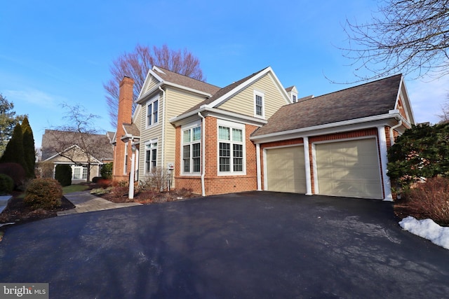 view of property with a garage