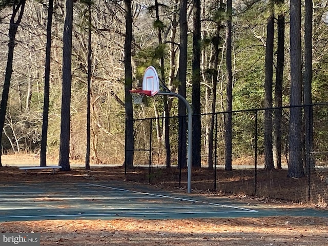 view of sport court