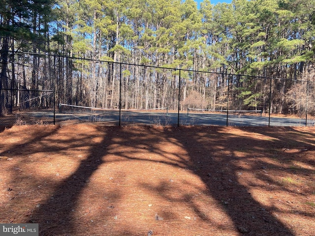 view of tennis court