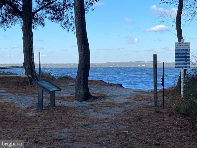 view of water feature