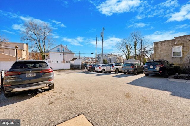 view of vehicle parking