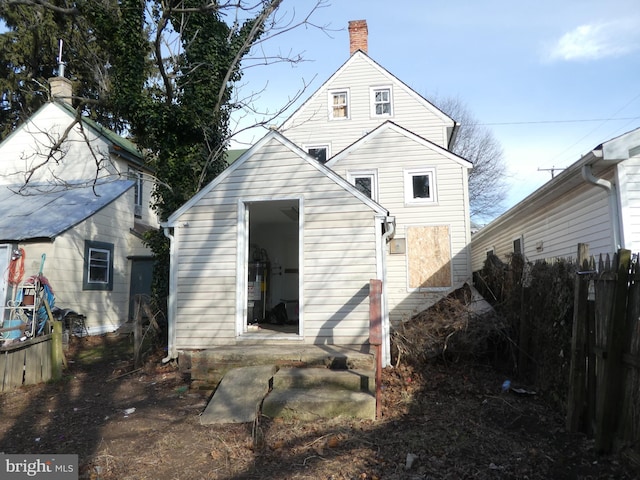 view of rear view of property