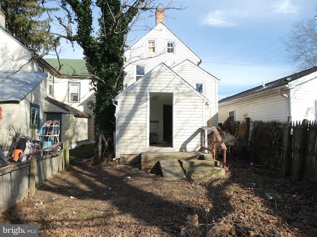 view of rear view of property