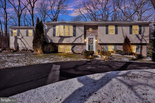 view of split foyer home