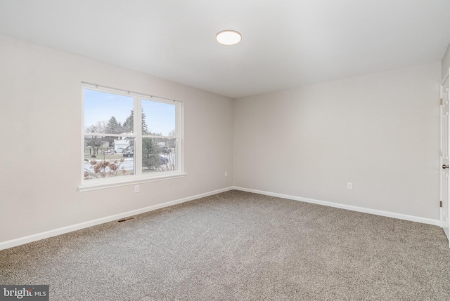 spare room with carpet floors