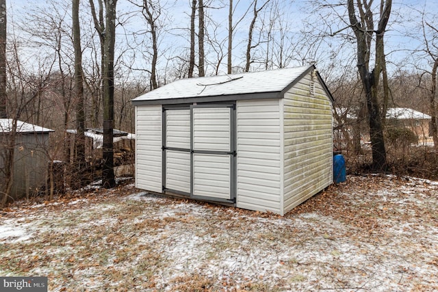 view of outdoor structure