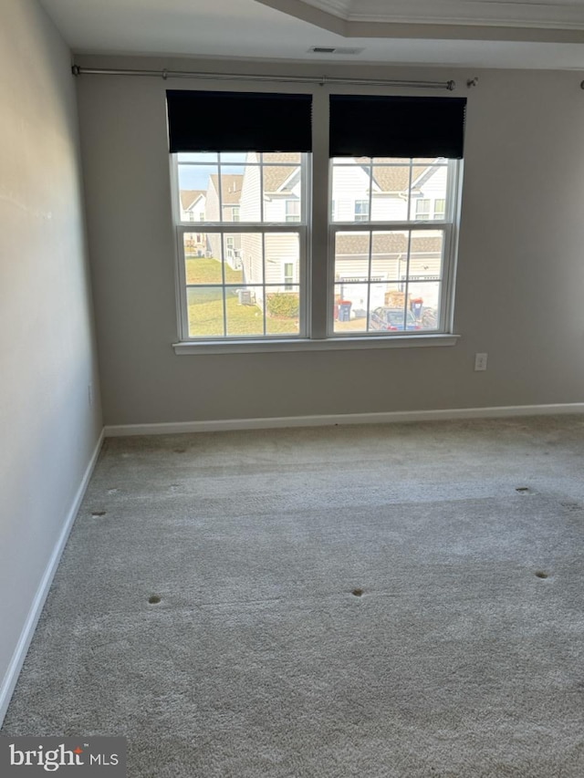 carpeted empty room with a wealth of natural light