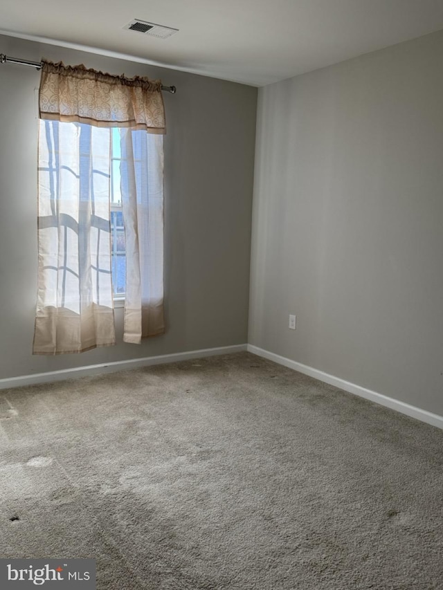 view of carpeted empty room