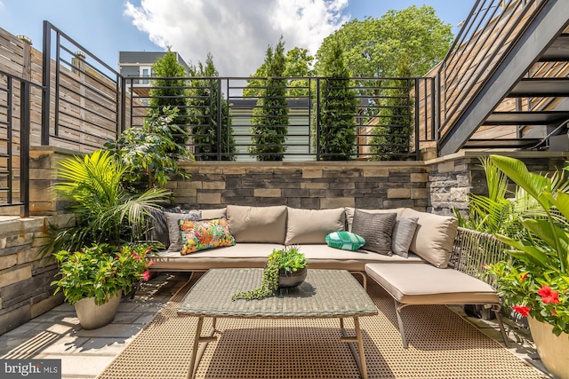 view of patio / terrace with outdoor lounge area