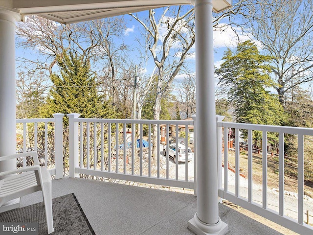 view of balcony