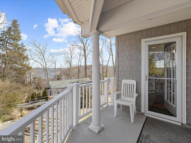 view of balcony