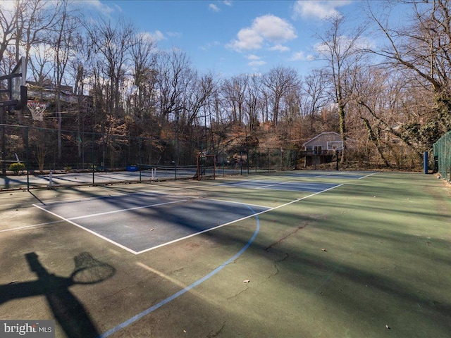 view of sport court