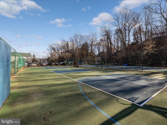 view of tennis court