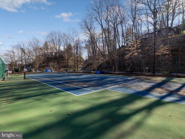 view of tennis court