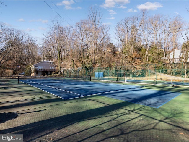 view of sport court