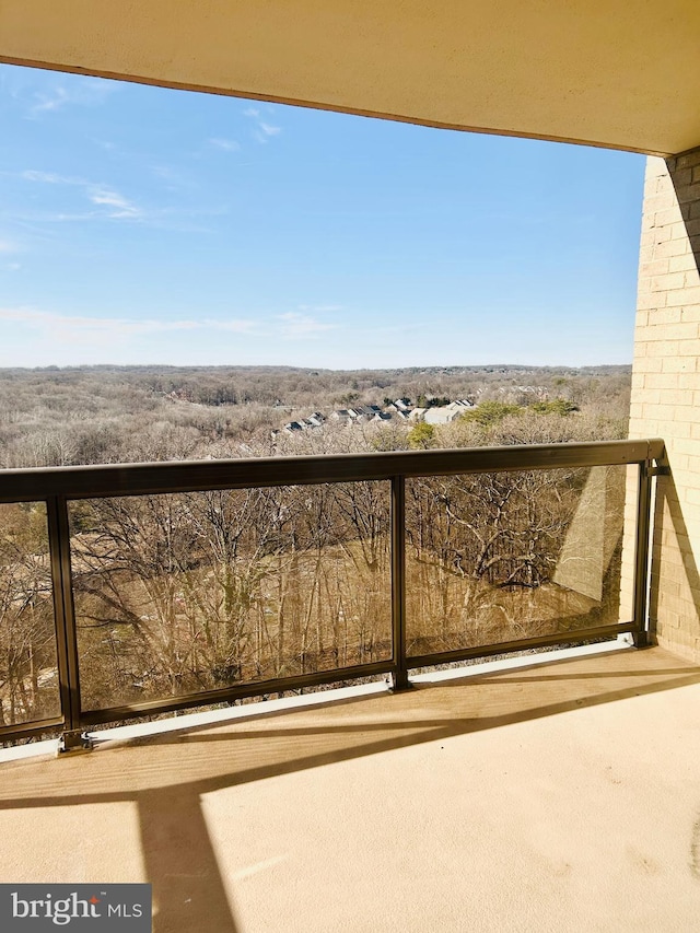 view of balcony