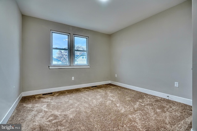 view of carpeted empty room