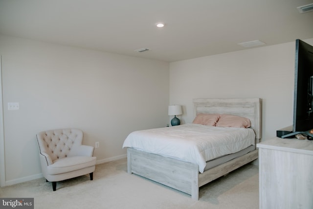 bedroom with carpet floors